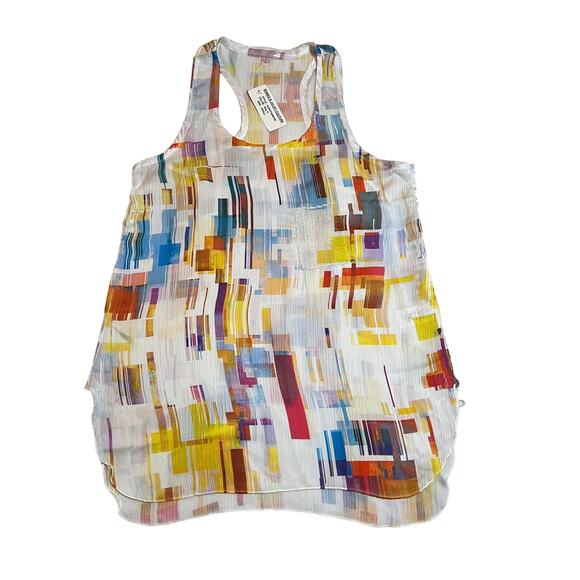 Romeo & Juliet Couture Color Block Sequin Pocket Tank Size Small NEW Lightweight - Picture 1 of 7